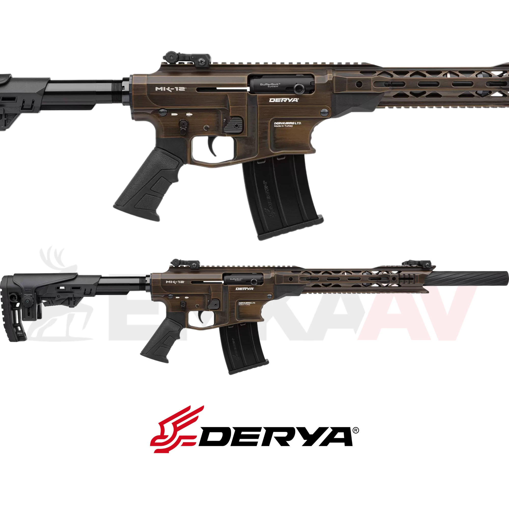 Derya MK-12 AS-102SE Bronz Eskitme Şarjörlü Av Tüfeği