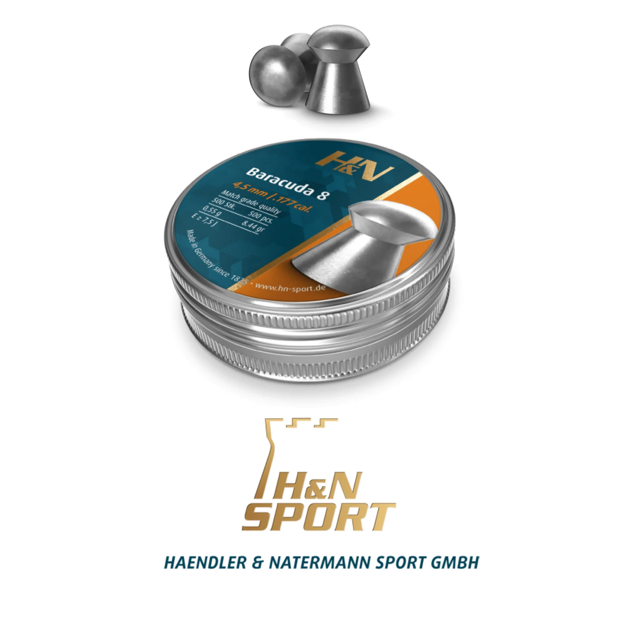 H&N Baracuda 8 4.5 mm Saçma / 500 Adet