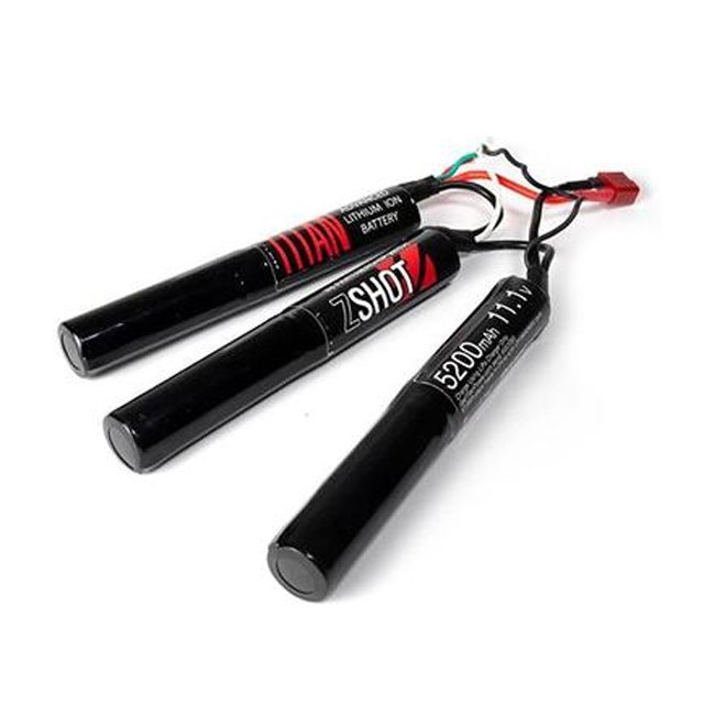 Titan 5200mAh 11.1v Nunchuck T-Plug (Deans) Airsoft Li Ion Pil - 1090
