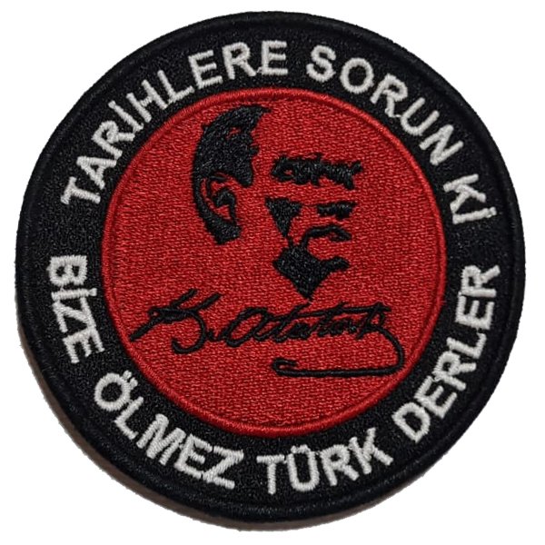ATATÜRK ve MİLLET SEVGİSİ PATCH - SİYAH-KIRMIZI-BEYAZ