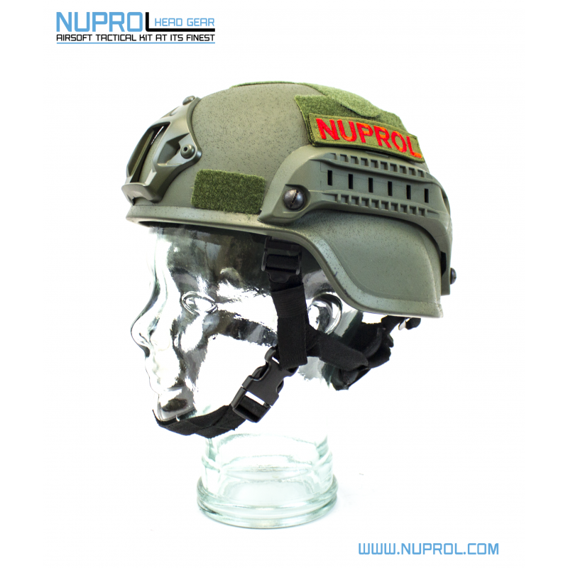 NP MICH 2000 Railed Helmet / Haki Yeşil Kask