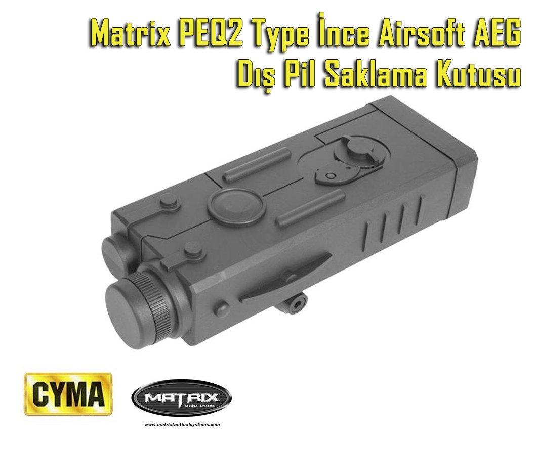 Matrix PEQ2 Type İnce Airsoft AEG Dış Pil Saklama Kutusu