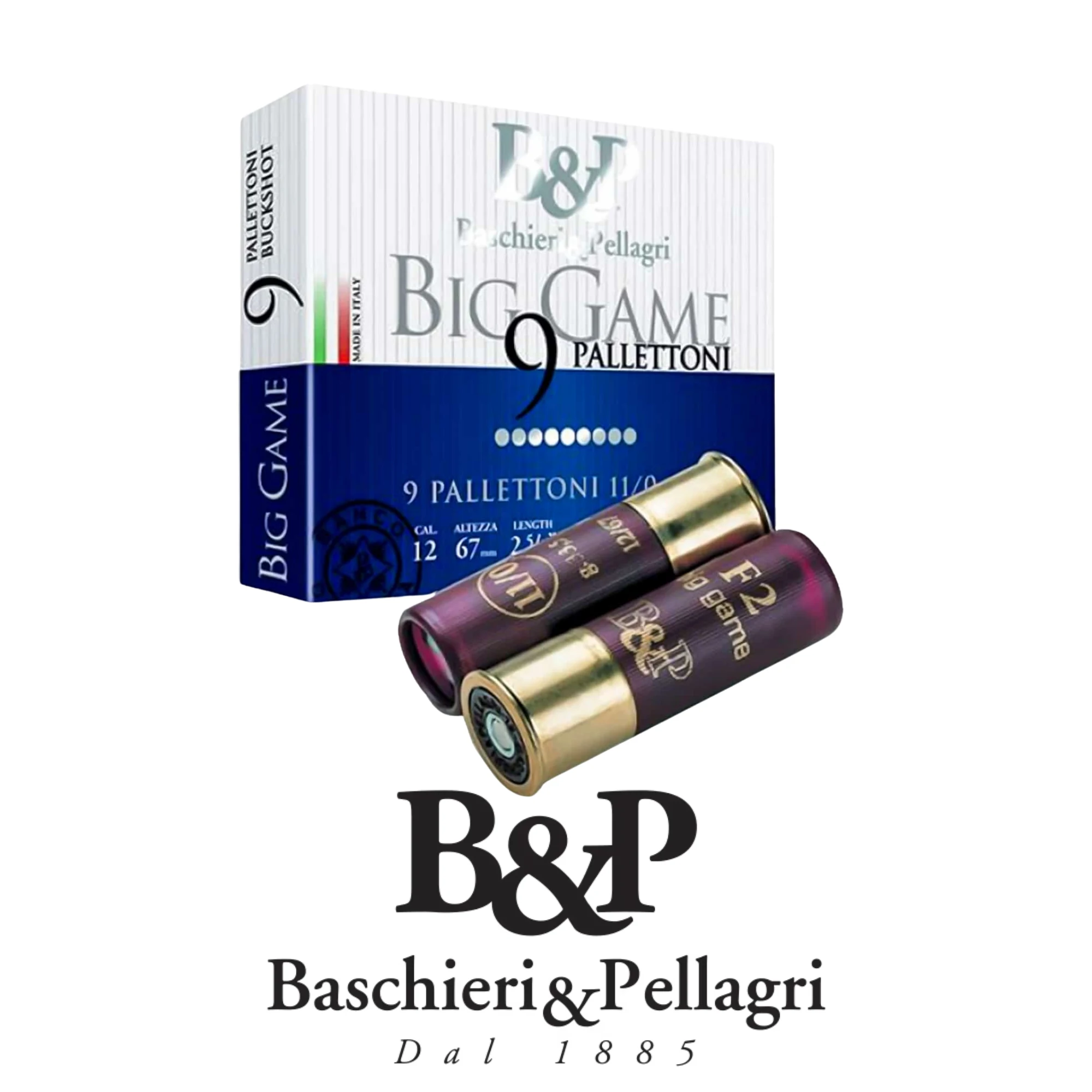 B&P Big Game Buckshot 9 Pellets 12 Kalibre Av Fişeği