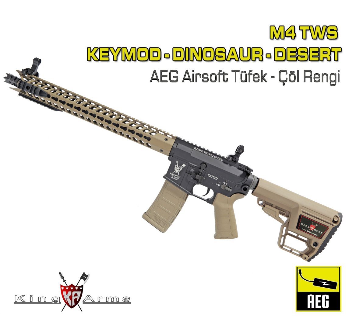 M4 TWS KeyMod Dinosaur - Çöl Rengi