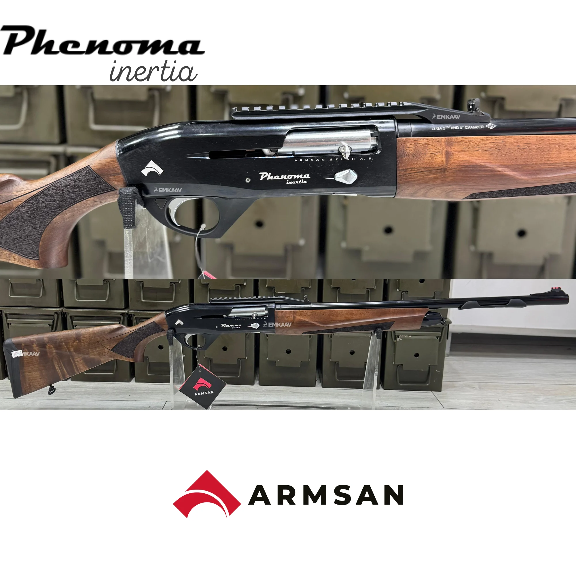 Armsan Phenoma Inertia Aura W Cantilever Slug Yarı Otomatik Av Tüfeği