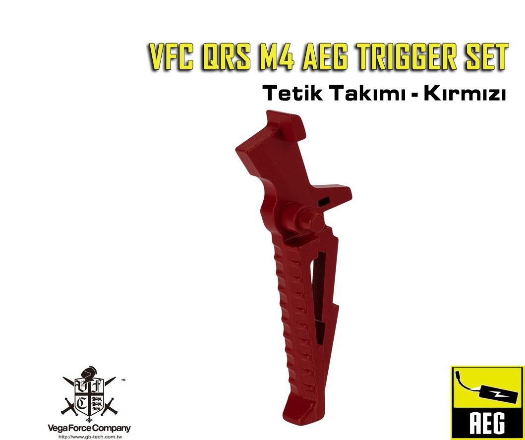VFC QRS M4 AEG TRIGGER SET - KIRMIZI