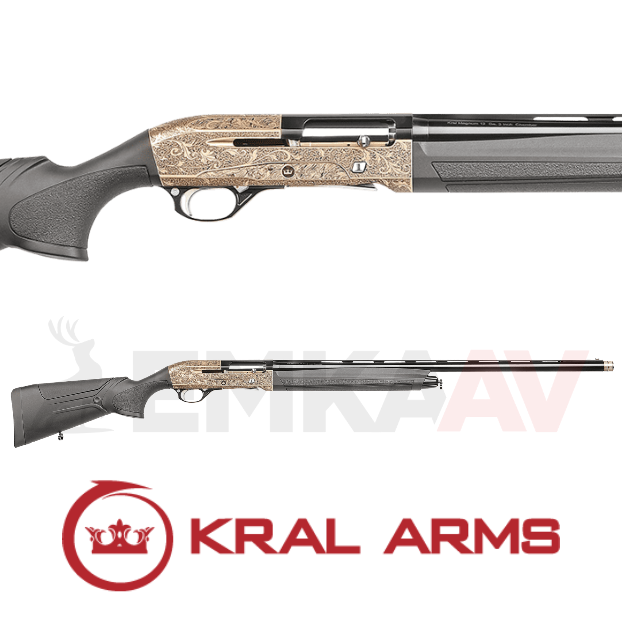 Kral Arms Senior Elite S Gravürlü Sentetik Otomatik Av Tüfeği