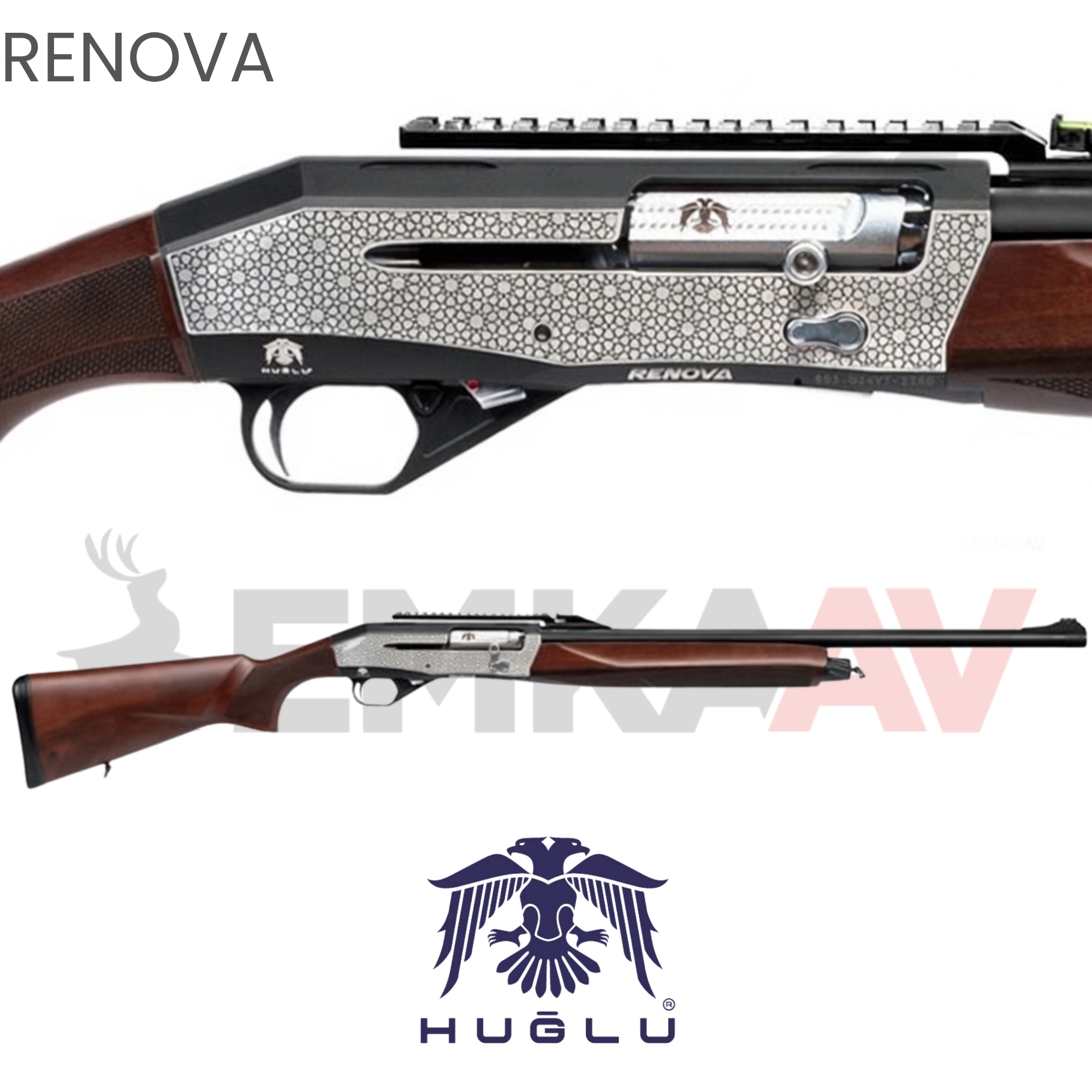 Huğlu Renova Selçuk Cantilever Slug Otomatik Av Tüfeği