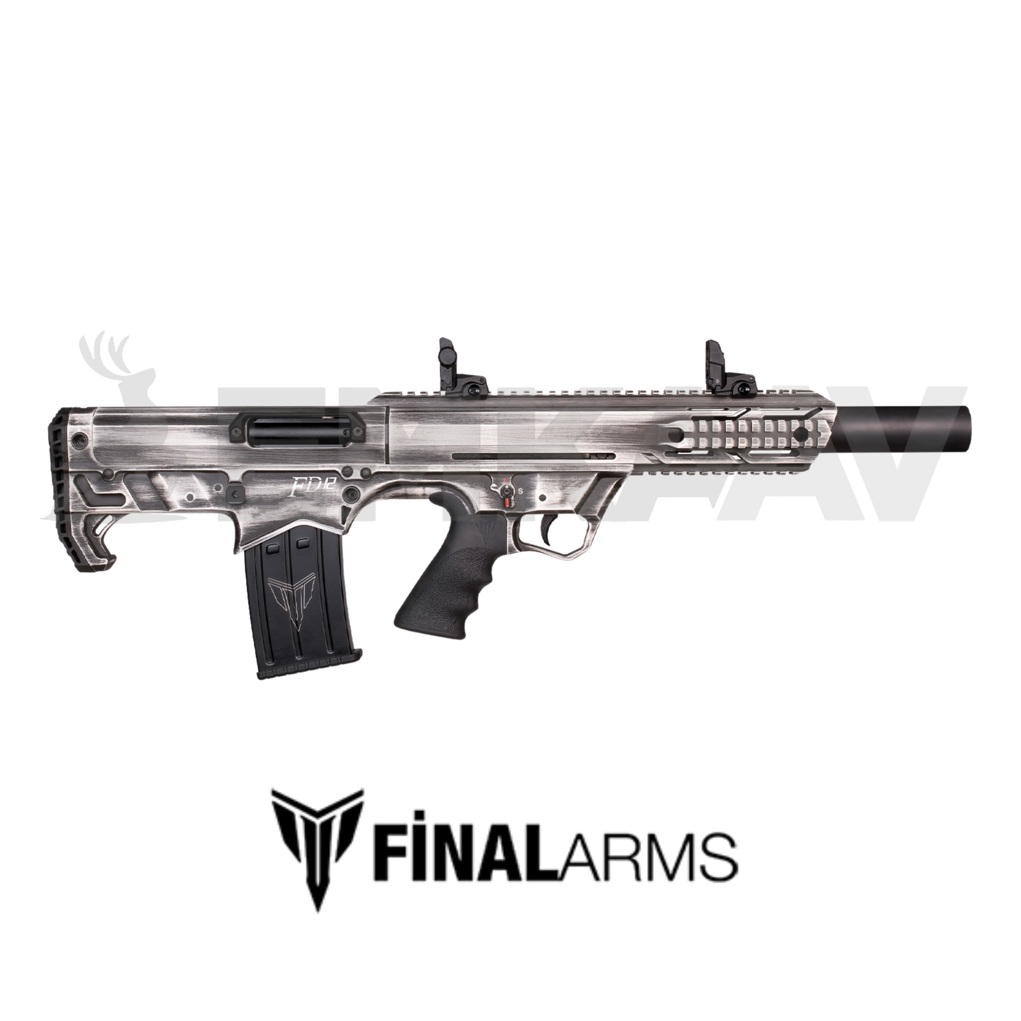 Kariyer FD12 Beyaz Eskitme Bullpup Şarjörlü Otomatik Av Tüfeği