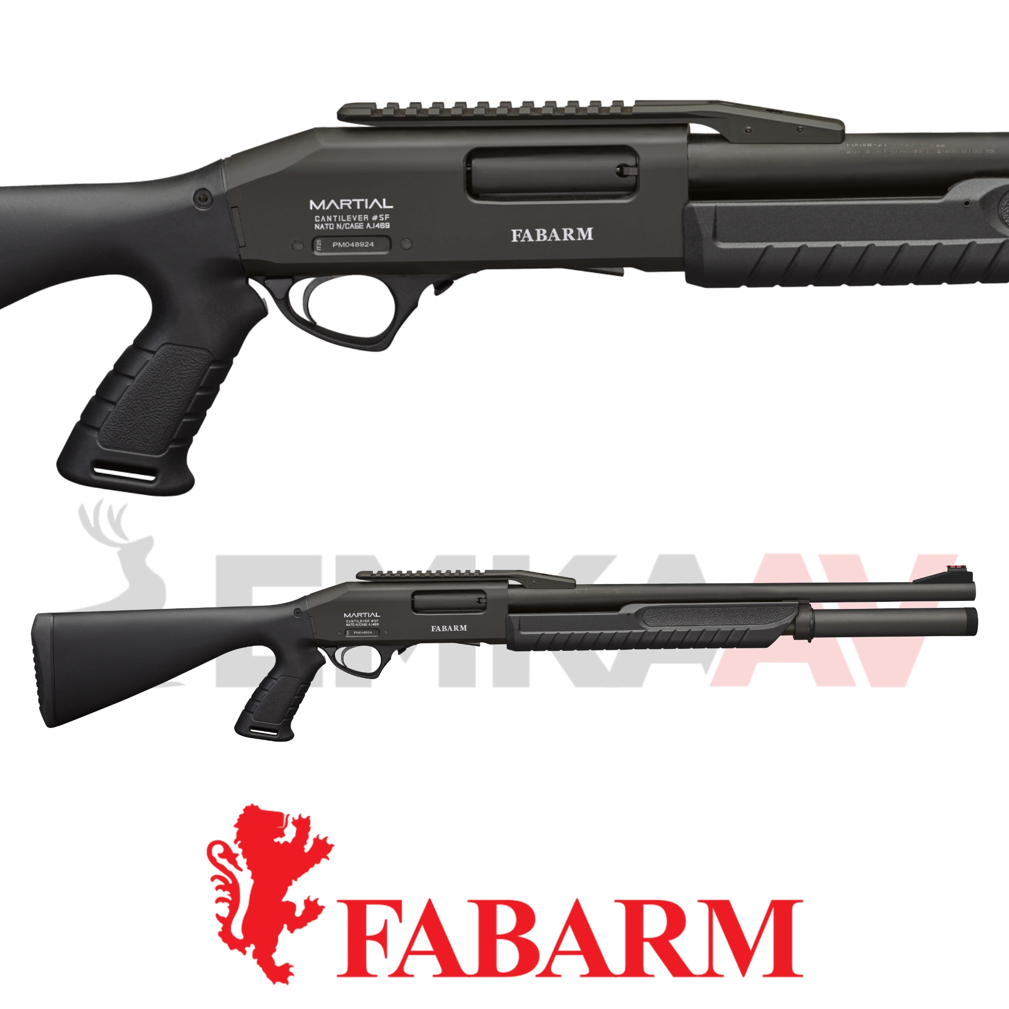 Fabarm Martial Armor Black Cantilever Pompalı Av Tüfeği