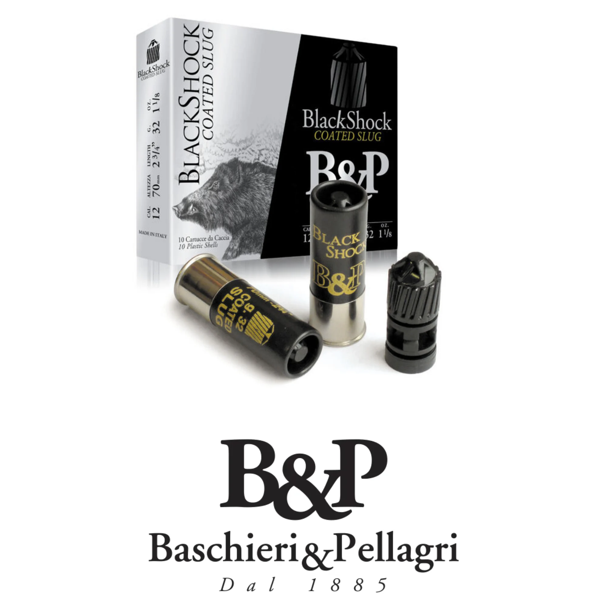 B&P Black Shock Tek Kurşun 12 Kalibre Av Fişeği