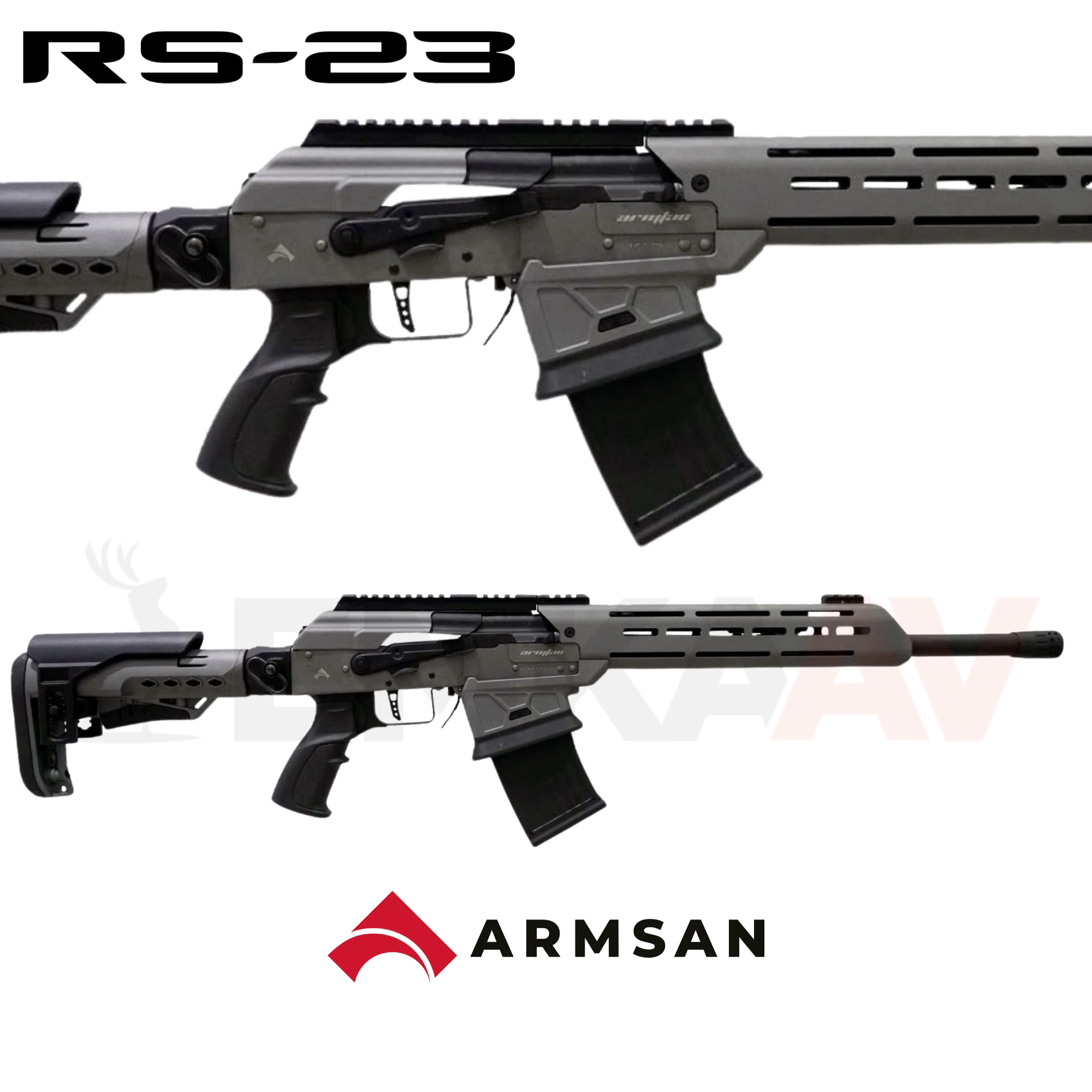Armsan RS-23 Gri Şarjörlü Yarı Otomatik Av Tüfeği