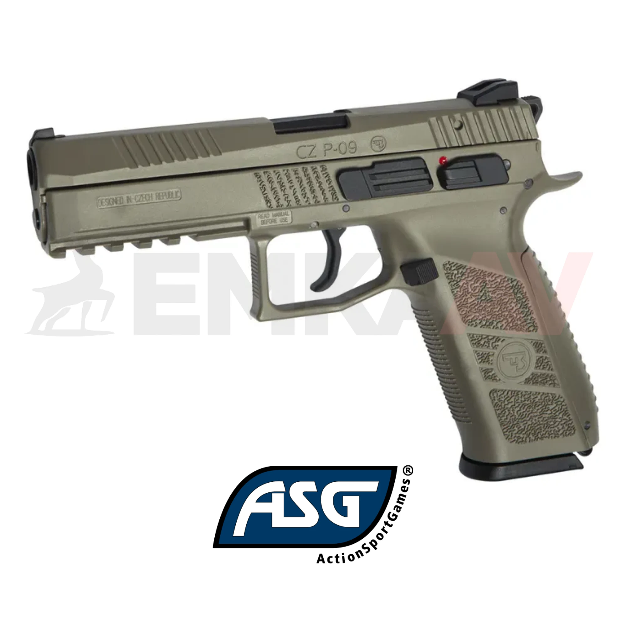 Asg CZ75 P09 Çöl Duty Blowback Green Gas Airsoft Tabanca 18137