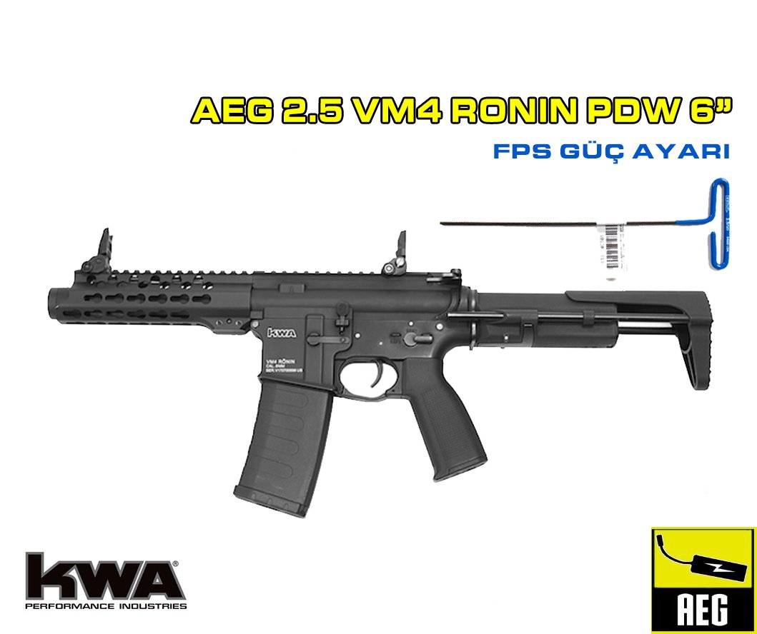 KWA VM4 RONIN 6 PDW AEG 2.5 AIRSOFT TÜFEK
