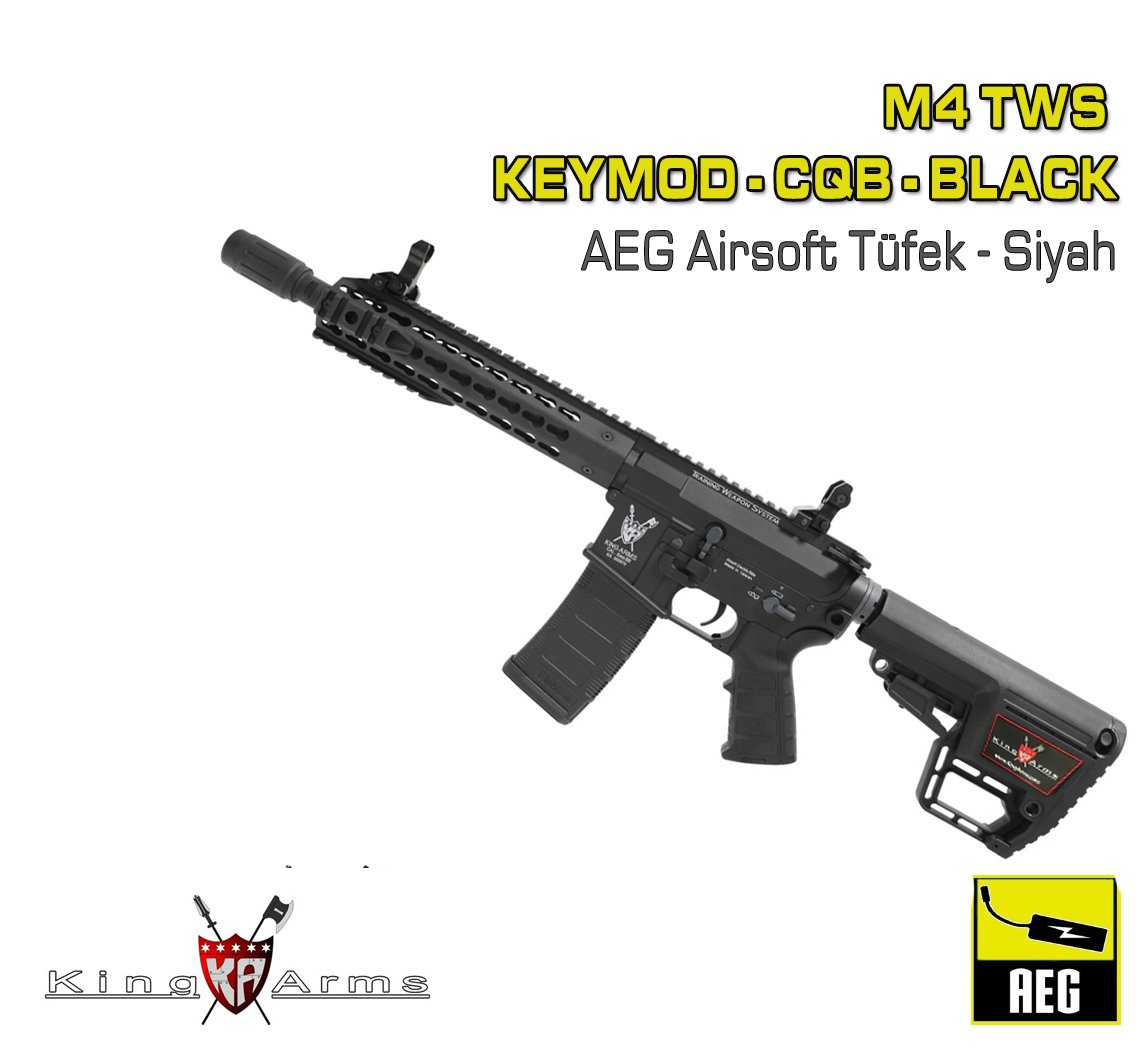 M4 TWS KeyMod CQB - Siyah