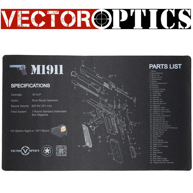 M1911 Tabanca Temizleme Servis Altlığı (Bench Mat)