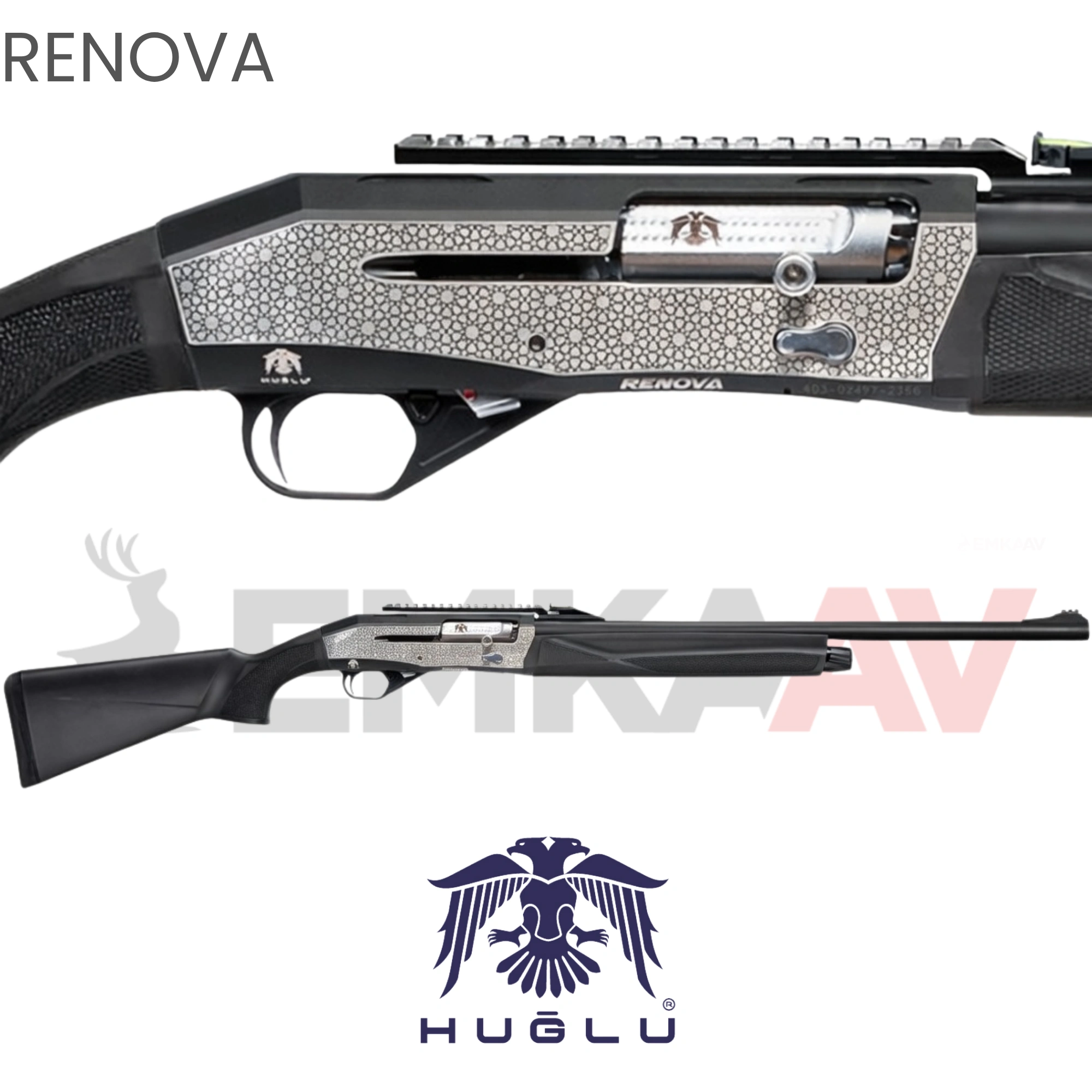 Huğlu Renova Selçuk Sentetik Cantilever Slug Otomatik Av Tüfeği