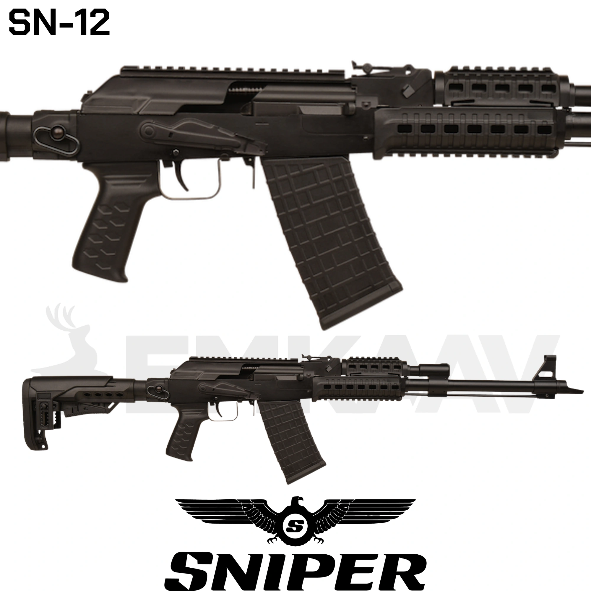 Sniper SN-12 Sentetik Taktikal Şarjörlü Otomatik Av Tüfeği