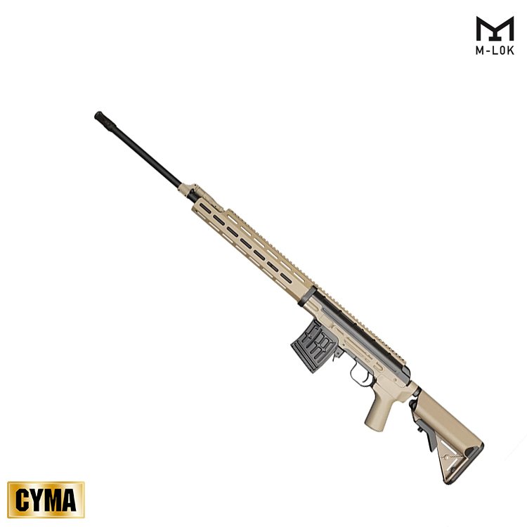 Cyma DMR Dragunov M-Lok TAN AEG Airsoft Sniper Tüfek