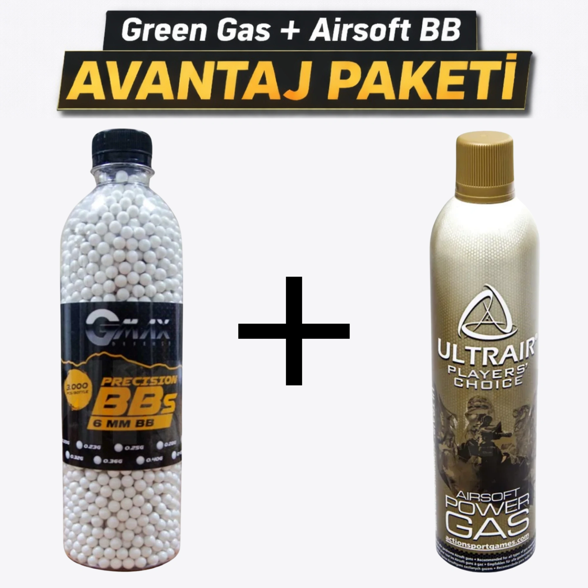 Green Gas +  Airsoft BB Mermi Avantaj Paketi