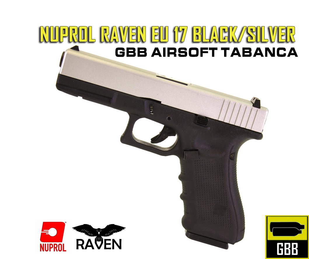 NUPROL RAVEN Glock G17 SILVER Gen4 - Siyah/Gümüş