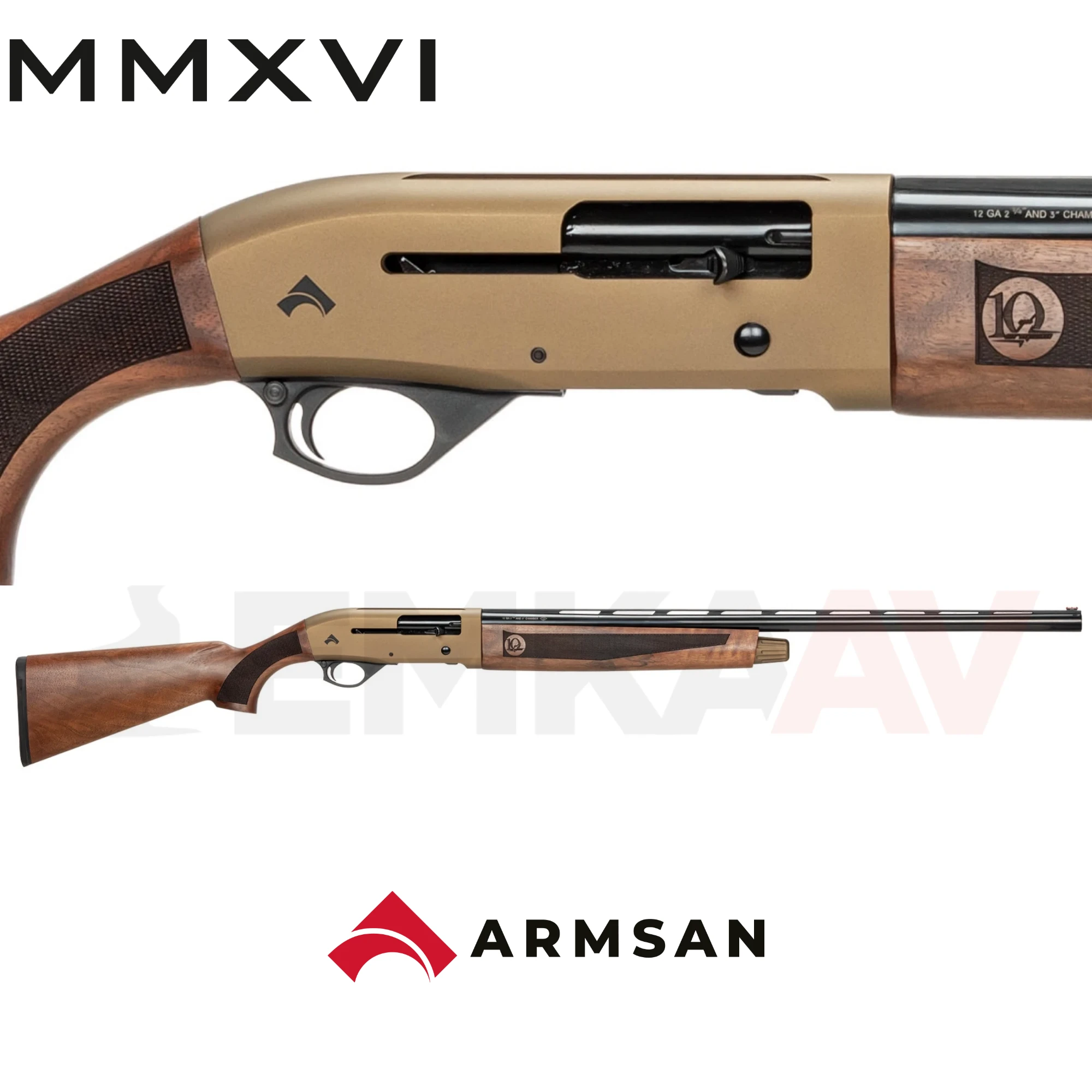 Armsan A612 10. Yıl Bronz Özel Yarı Otomatik Av Tüfeği