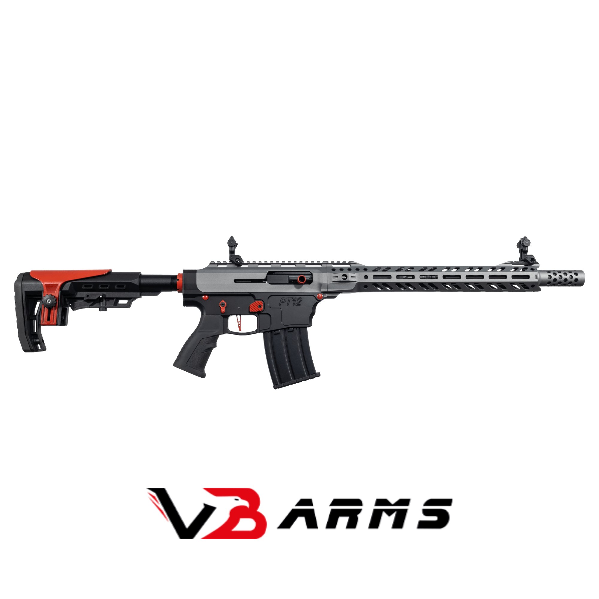 Phantom PT12-02 Tungsten Kırmızı Uzun El Kundak Şarjörlü Av Tüfeği
