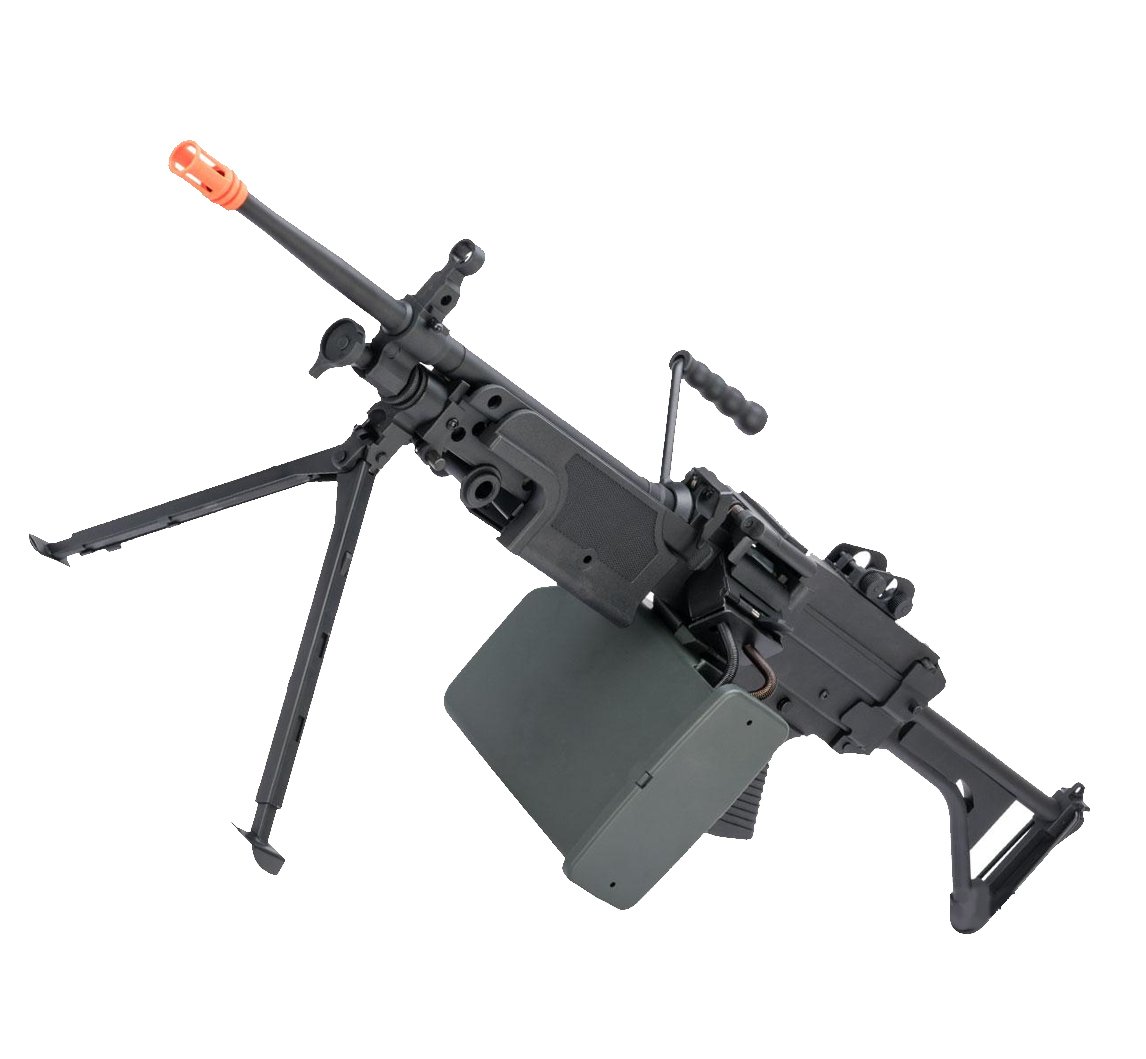 A&K FN Licensed "Middleweight" M249 Airsoft Machine Gun (MK I /Black)
