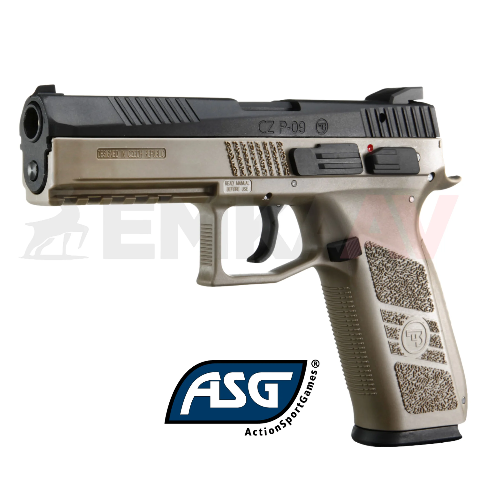 Asg CZ75 P09 Çift Renk  Duty Blowback Airsoft Tabanca 18182
