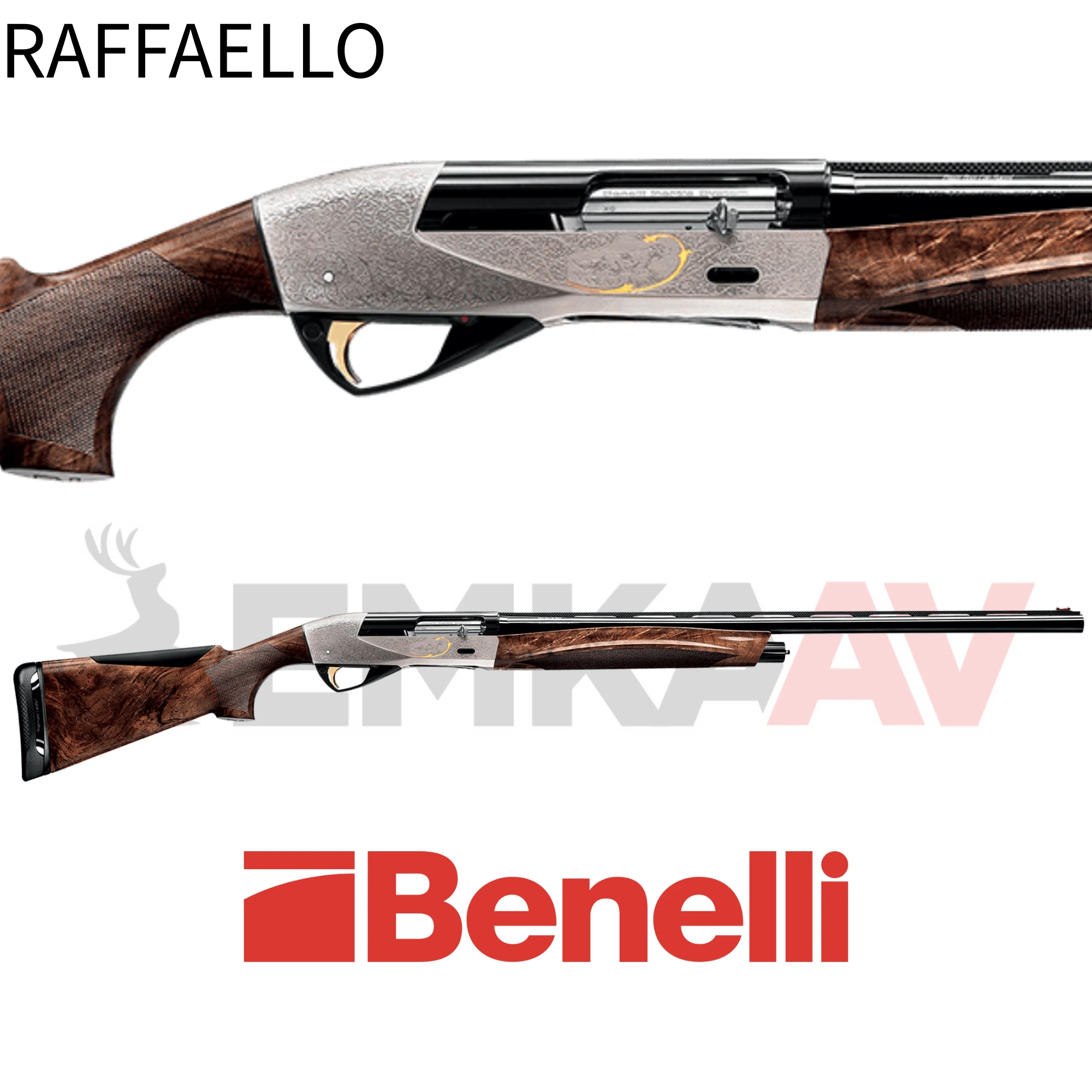 Benelli Raffaello Powerbore Deluxe İşlemeli Yarı Otomatik Av Tüfeği
