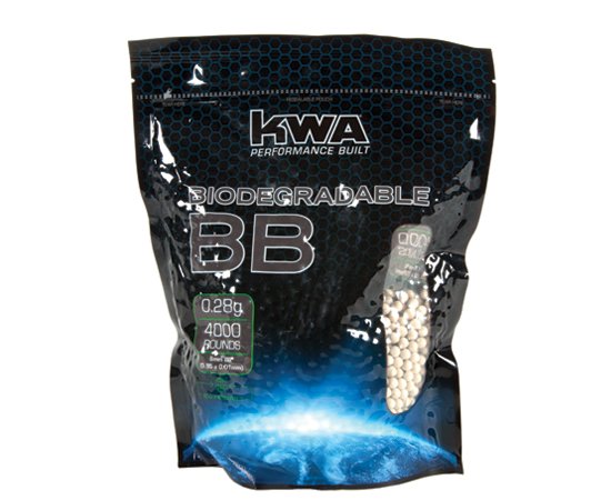 KWA 0.28G BIO BB Airsoft Mermi 4000 Adet