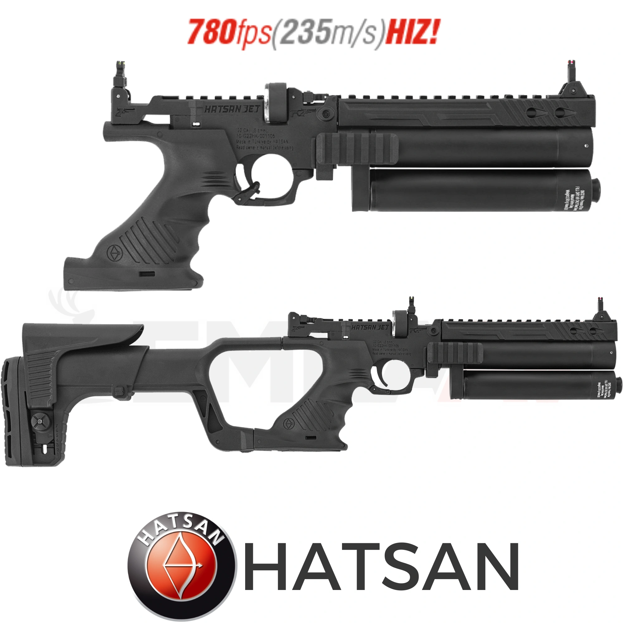 Hatsan Jet II ( JET 2 ) Pcp Havalı Tabanca