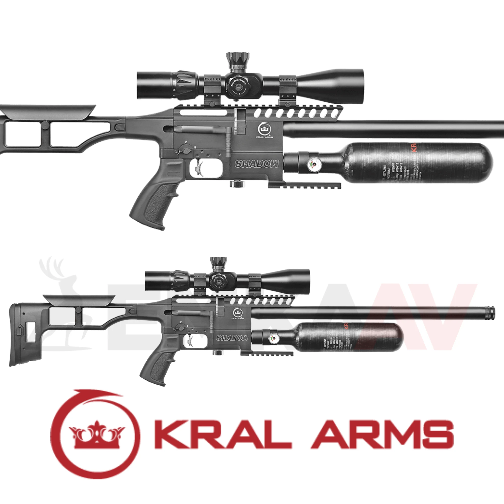 Kral Arms PCP Shadow (Karbon Tüp - Regülatör) Havalı Tüfek