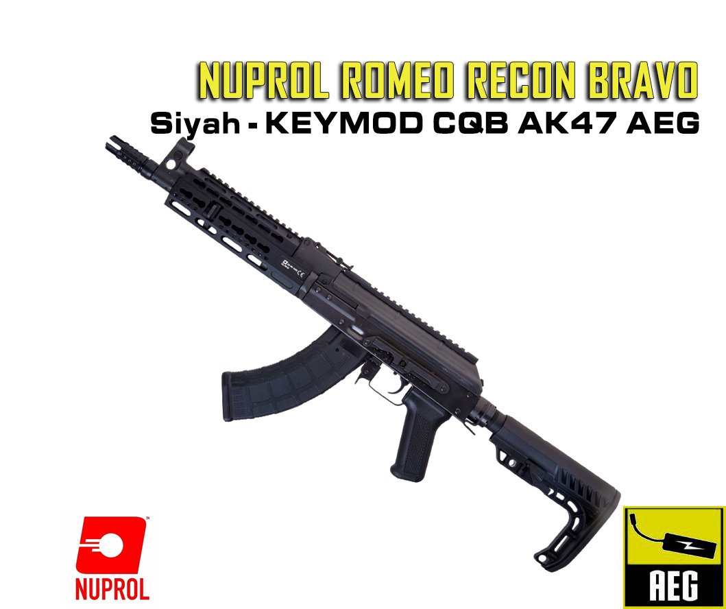 NUPROL Romeo Recon Bravo - Siyah KEYMOD CQB AK47 AEG