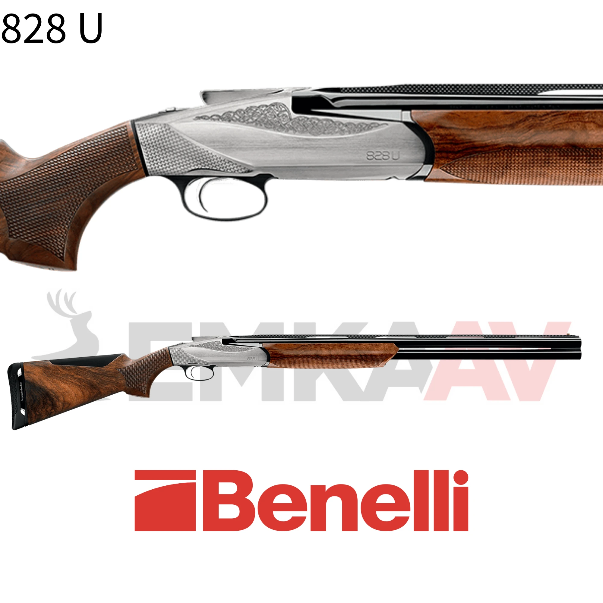 Benelli 828U Silver Süperpoze Av Tüfeği