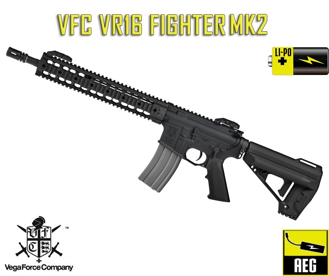 VR16 Fighter Carbine MK2 Black AEG AIRSOFT TUFEK