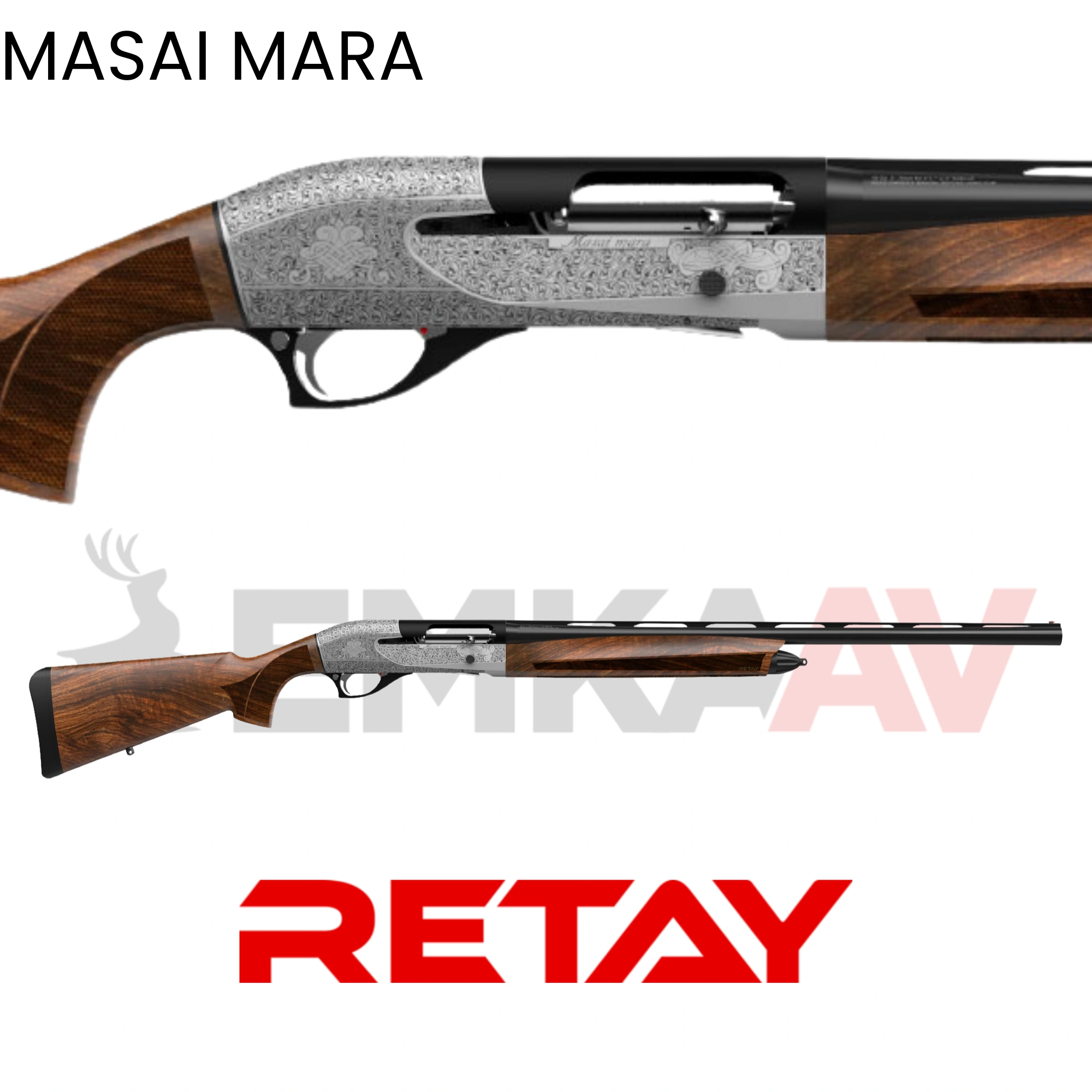 Retay Masai Mara Tığ İşlemeli Elegant Otomatik Av Tüfeği