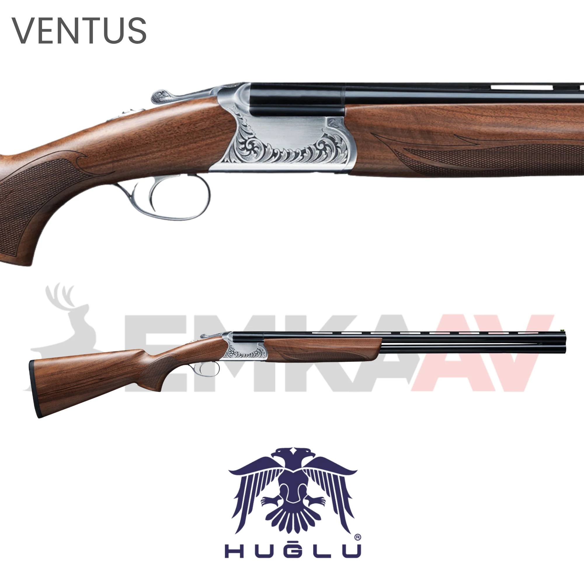 Huğlu Ventus GR1 Gravürlü Süperpoze Av Tüfeği