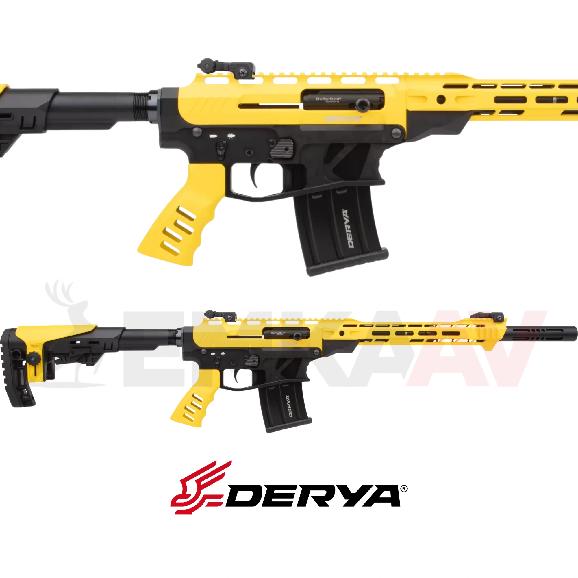 Derya MK-20 ES-206S Sarı Siyah 20 Kalibre Şarjörlü Av Tüfeği