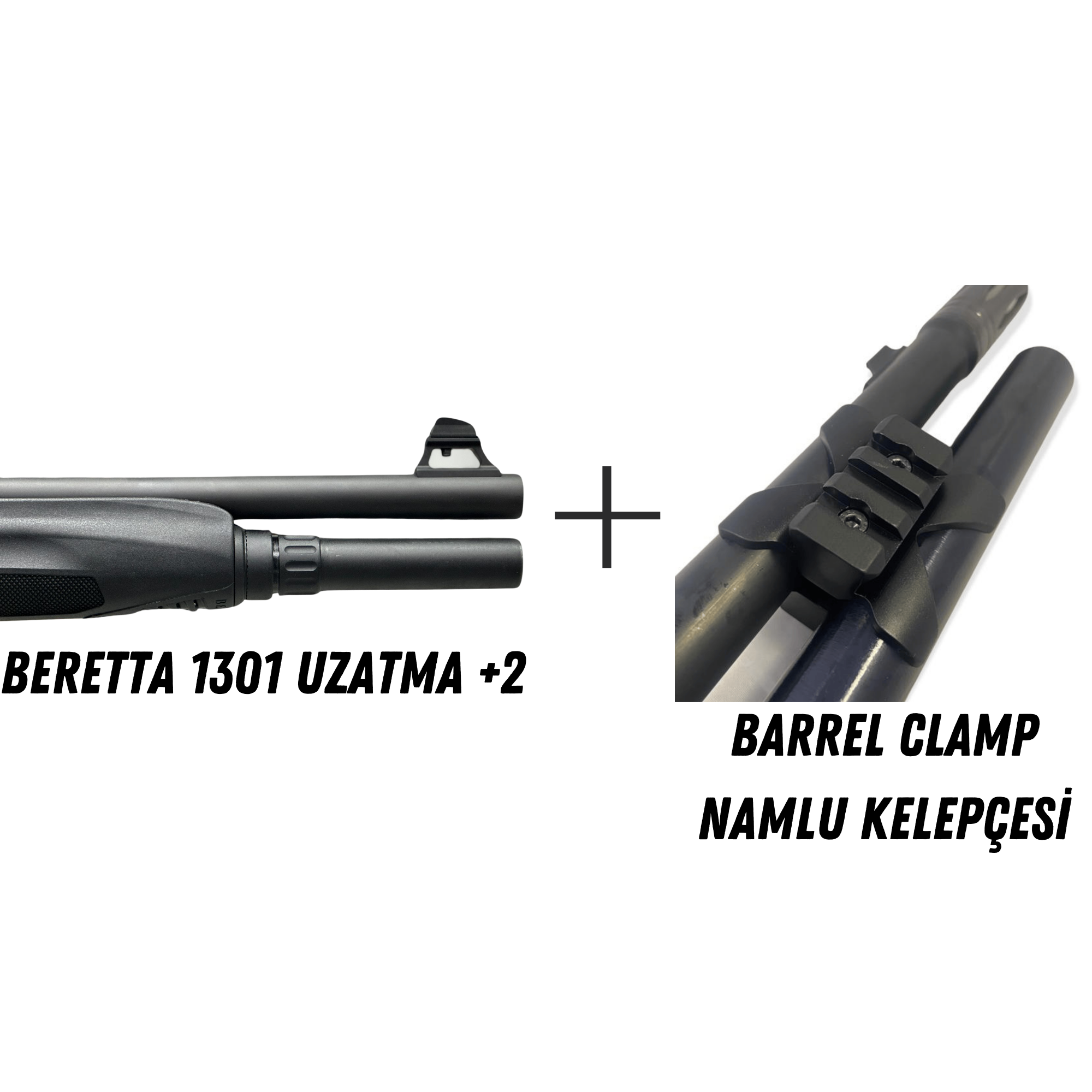 Beretta 1301 Uzatma Aparatı + Namlu Kelepçesi (Barrel Clamp)