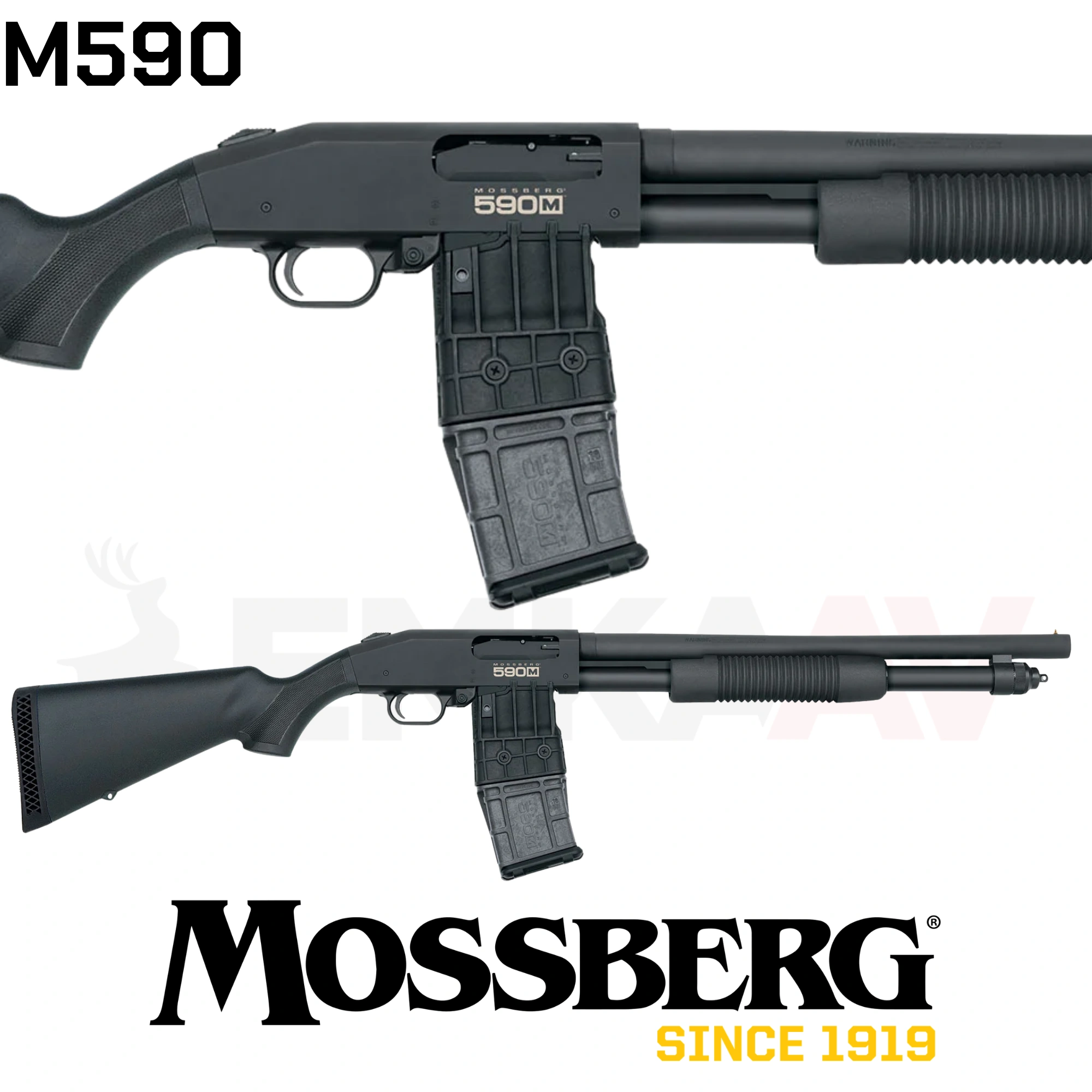 Mossberg M590 Mag-Feed 10 Round Pompalı Av Tüfeği (50205)