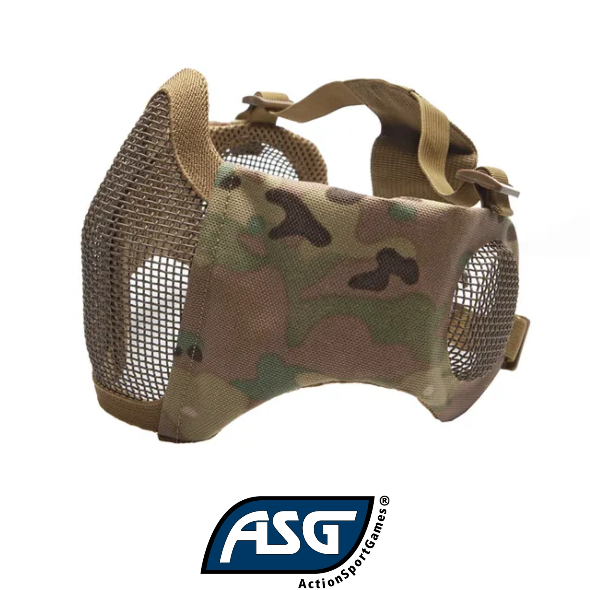 Asg Kulak ve Ağız Korumalı Airsoft Maske (Kamuflaj)