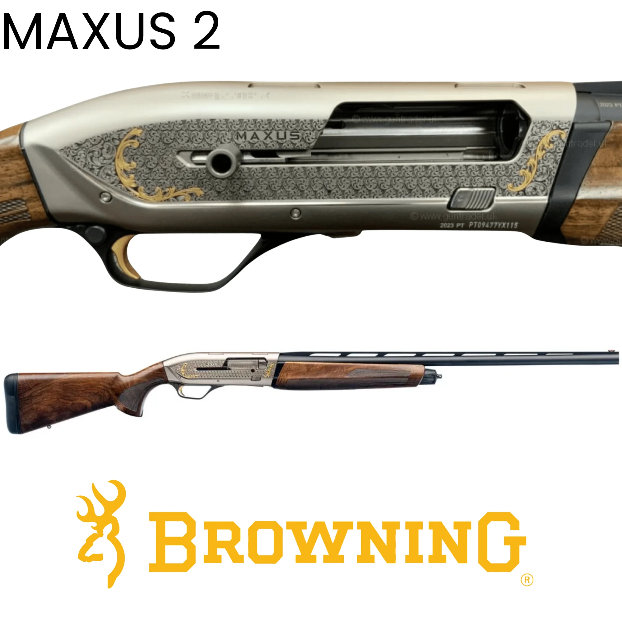 Browning Maxus 2 Ultimate Golden Ducks Yarı Otomatik Av Tüfeği