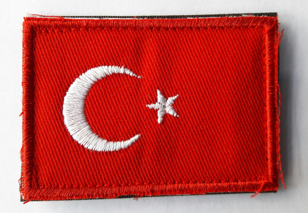 Türk Bayrağı Patch Kırmızı/Beyaz