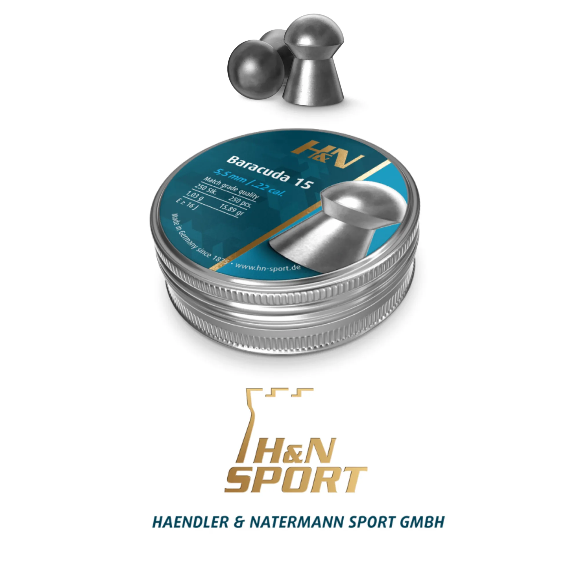 H&N Baracuda 15 5.5 mm Saçma / 250 Adet