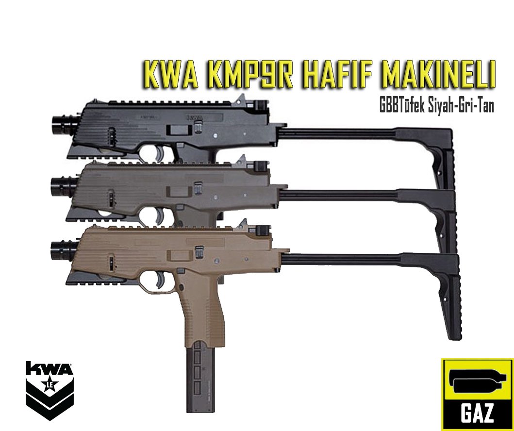KWA KMP9R- NS2 HAFİF MAKİNELİ GBB TÜFEK