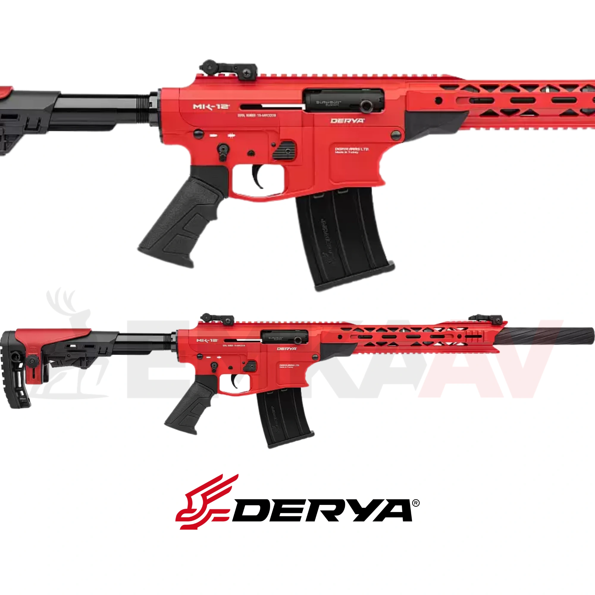 Derya MK-12 AS-104SF Kırmızı Şarjörlü Av Tüfeği
