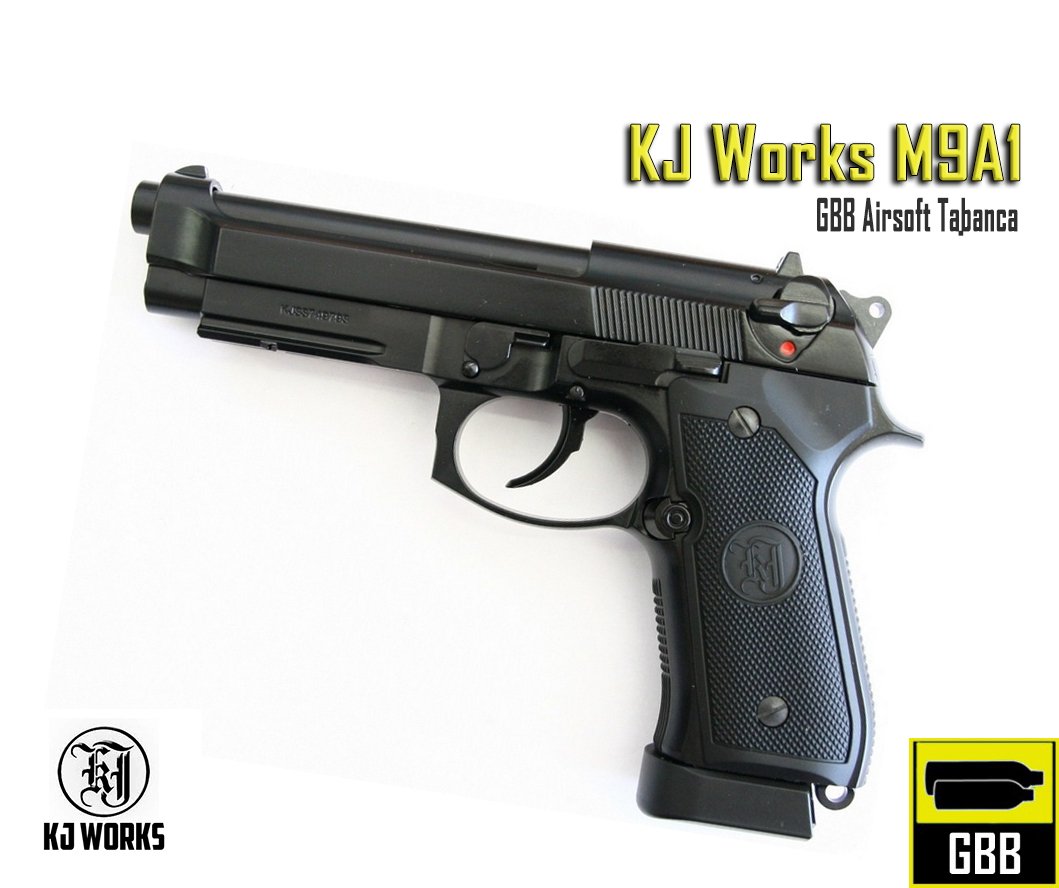 KJW M9A1 F92 Beretta GBB Airsoft Tabanca