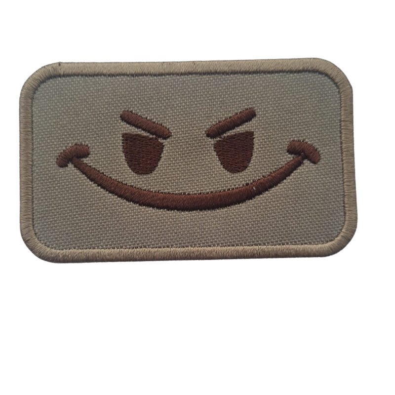 SMILEY TACTICAL PATCH -TAN