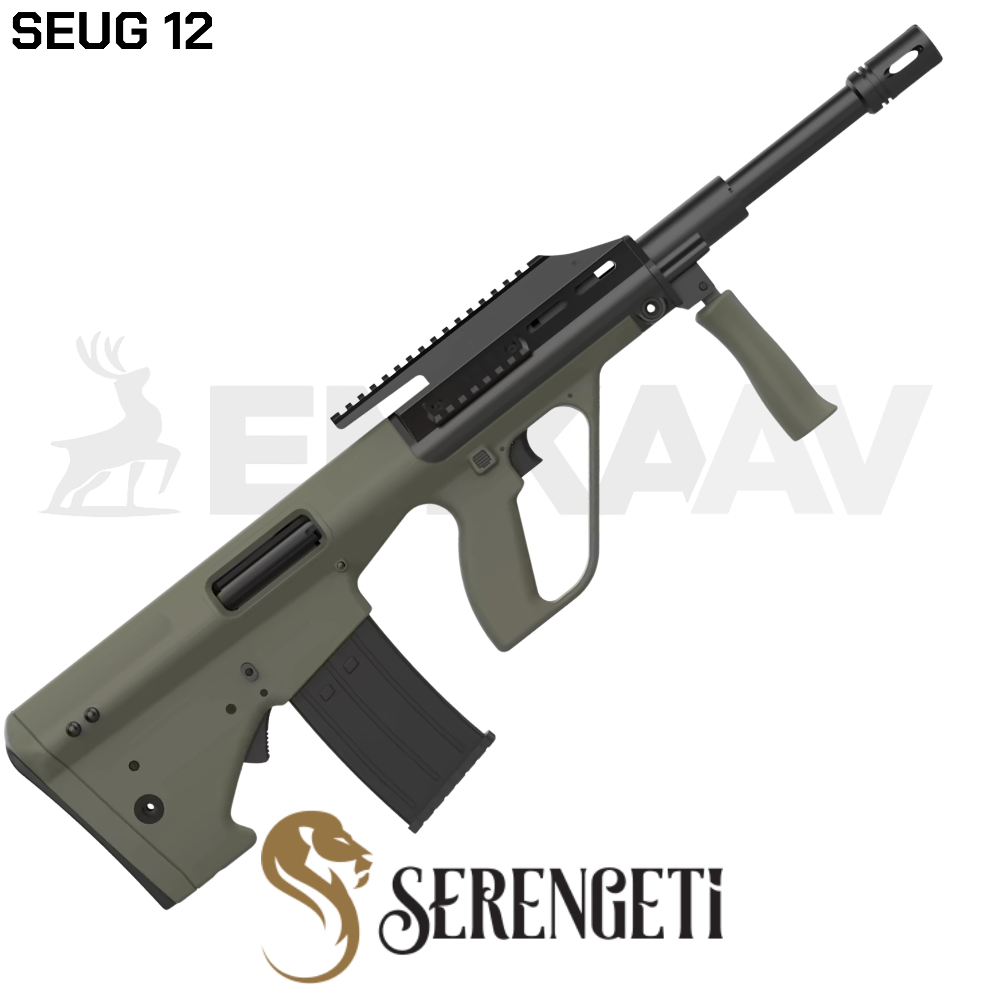 Serengeti AUG 12 Mud Green Bullpup Otomatik Av Tüfeği